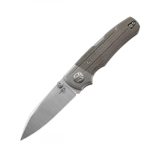 Складной нож Bestech Tonic, сталь M390, рукоять титан/зеленая микарта Bestech Knives