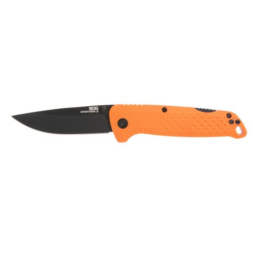Складной нож SOG Adventurer LB, сталь Cryo 5Cr15MoV, рукоять GFN, оранжевый