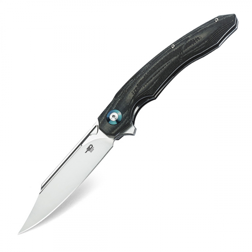 Складной нож Bestech Fanga, сталь D2, рукоять черно-бежевая G10/карбон Bestech Knives