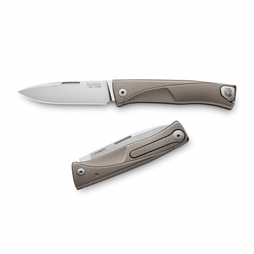 Складной нож LionSteel Thrill, сталь M390, рукоять Bronze titanium Lion Steel