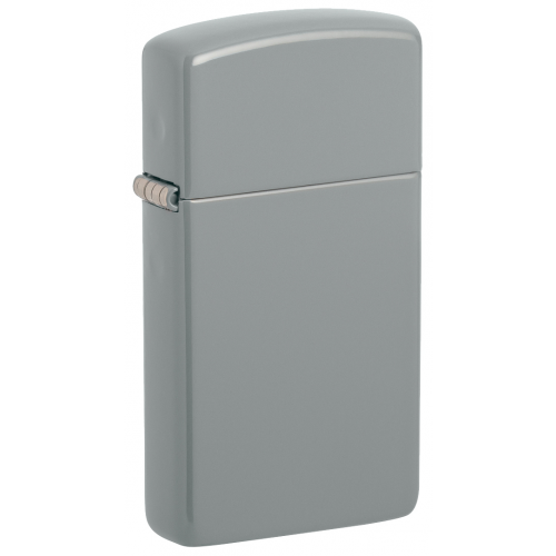 Зажигалка ZIPPO Slim® с покрытием Flat Grey, серая, матовая