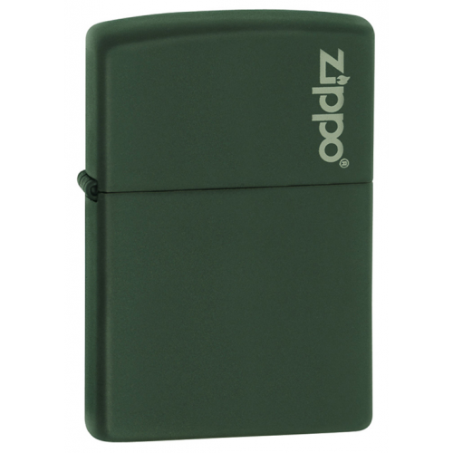 Зажигалка ZIPPO Green Matte, латунь с порошковым покрытием, зеленая, матовая, 36х56х12 мм