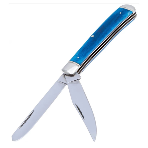 Нож складной Cold Steel Trapper, сталь 8Cr13MoV, рукоять кость, blue