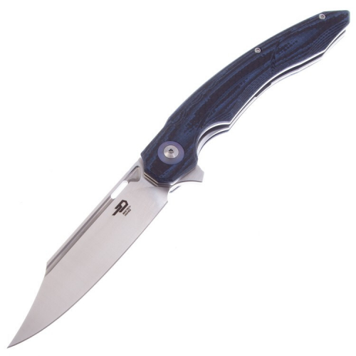 Складной нож Bestech Fanga, сталь D2, рукоять G10/Carbon, синий Bestech Knives