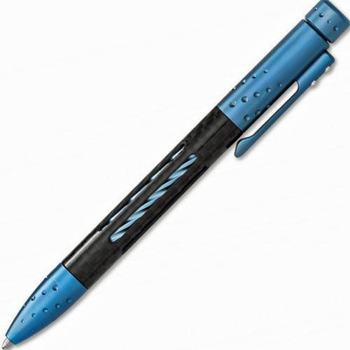 Тактическая ручка Lionsteel Nyala, корпус карбон/титан, Blue Matte Lion Steel