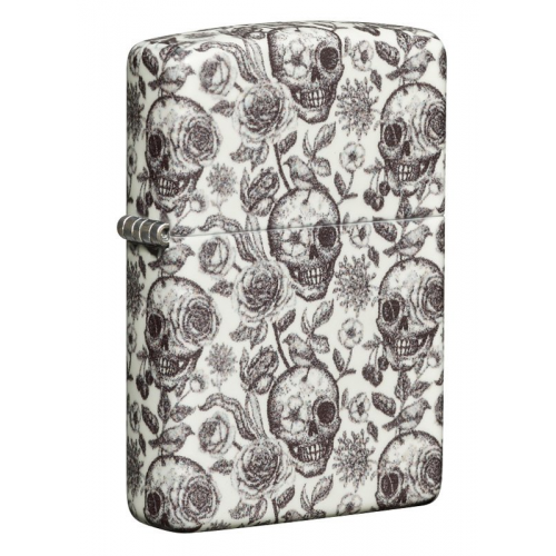 Зажигалка Skeleton Glow in the Dark Green ZIPPO