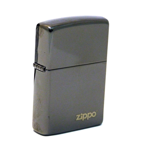 Зажигалка ZIPPO ZL Ebony, латунь с никеле-хромовым покрытием, черный, глянцевая, 36х56х12 мм