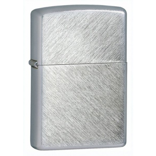 Зажигалка ZIPPO с покрытием Herringbone Sweep, латунь/сталь, серебристая, матовая, 36x12x56 мм