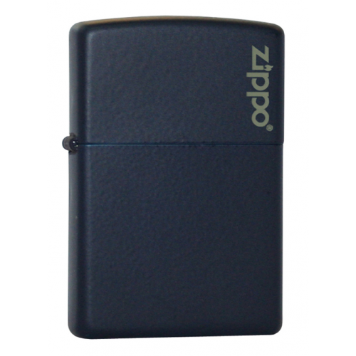 Зажигалка ZIPPO Classic с покрытием Navy Matte, латунь/сталь, синяя, матовая с лого, 36x12x56 мм