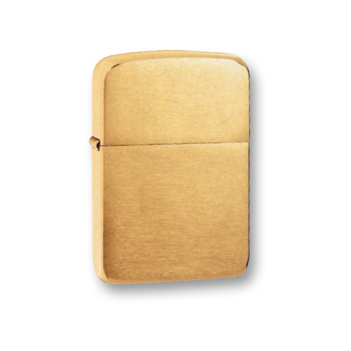 Зажигалка ZIPPO Replica Brushed Brass, латунь, золотистый, матовая, 36х56х12 мм