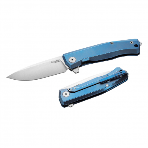Складной нож LionSteel MT01 BL, сталь M390, рукоять Blue titanium Lion Steel