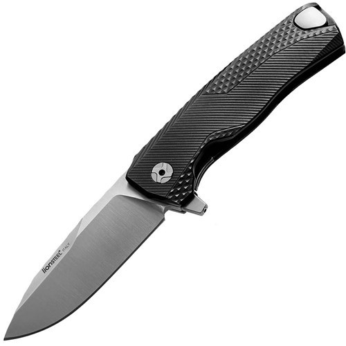 Нож складной LionSteel ROK A BS, сталь Satin Finish Bhler M390, рукоять алюминий, чёрный Lion Steel