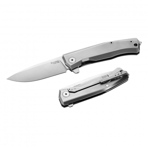 Складной нож LionSteel MT01 GY, сталь M390, рукоять Grey titanium Lion Steel