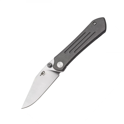 Складной нож Bestech Knives Icarus, сталь M390, рукоять титан, серый