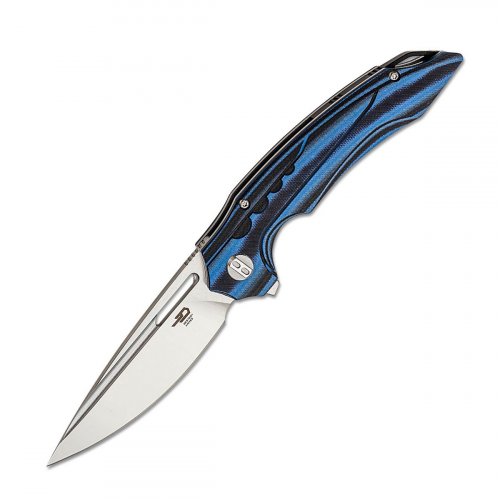 Складной нож Bestech Ornetta, сталь N690, рукоять черно-синяя G10/карбон Bestech Knives