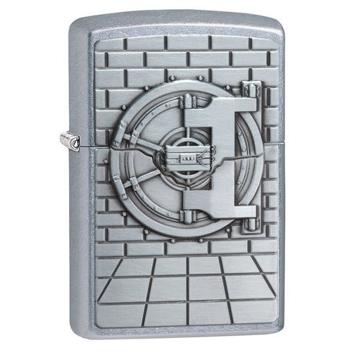 Зажигалка ZIPPO Classic с покрытием Street Chrome™, латунь/сталь, серебристый корпус, 36x12x56 мм