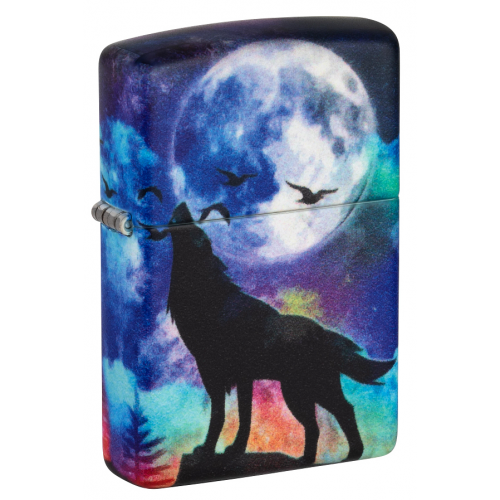 Зажигалка ZIPPO Wolf Design с покрытием 540 Matte, латунь/сталь