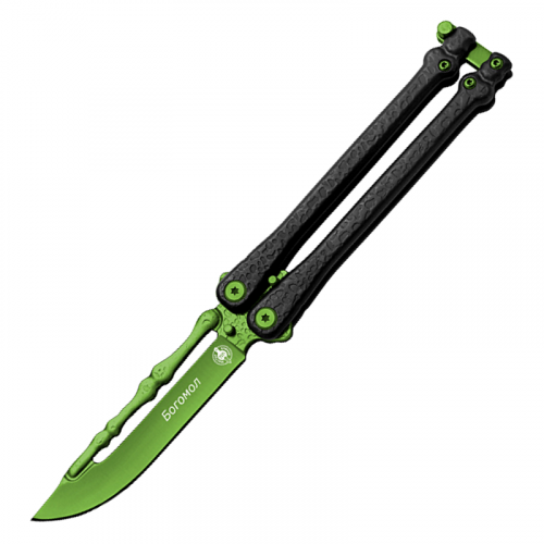 Нож-бабочка (балисонг) Богомол, зеленый MK004-3 Viking Nordway