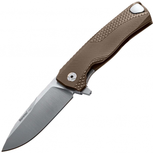 Нож складной LionSteel ROK B, сталь Bhler M390 Satin Finish, рукоять титан, бронзовый цвет Lion Steel