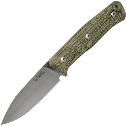 Нож с фиксированным клинком LionSteel B35, сталь Sleipner, рукоять Green canvas micarta Lion Steel