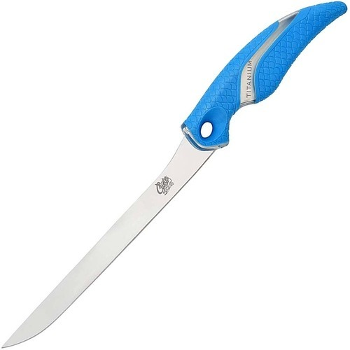 Нож с фиксированным клинком Cuda 7, сталь 4116, рукоять ABS-пластик/kraton, чехол