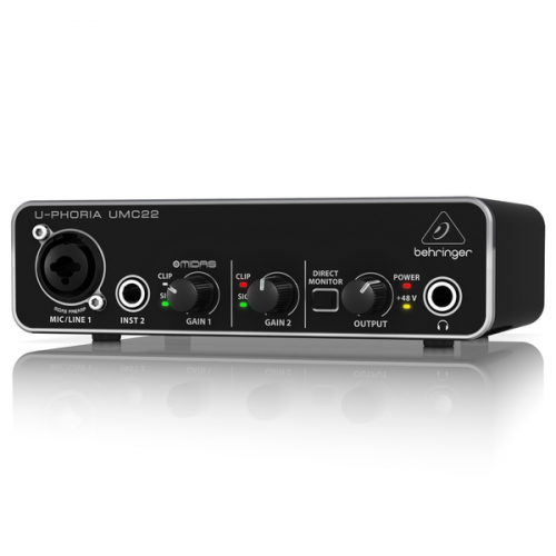 Аудиоинтерфейс Behringer UMC22 U-PHORIA