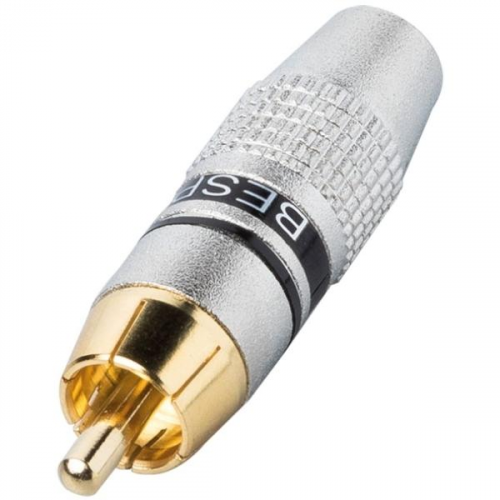 Разъем RCA Bespeco MMRCA Silver/Black