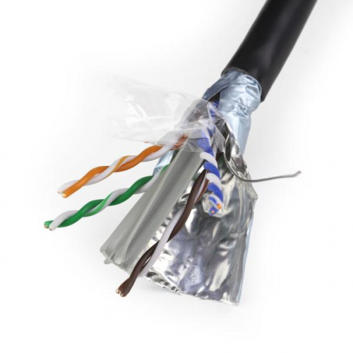 Витая пара Onetech Кабель витая пара в нарезку Cat6 FTP 0101B Black