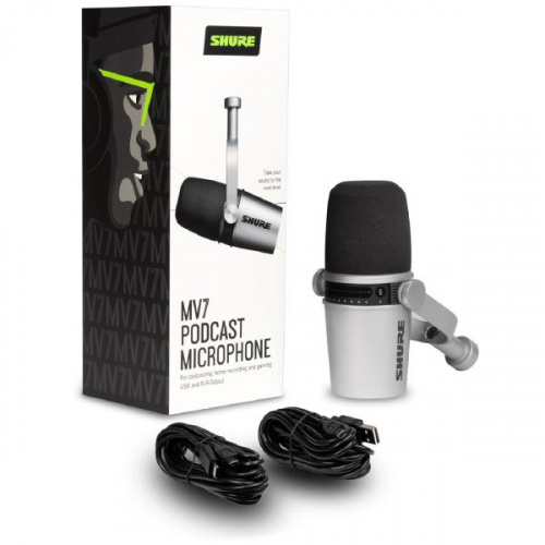 USB-микрофон Shure MV7-S Silver