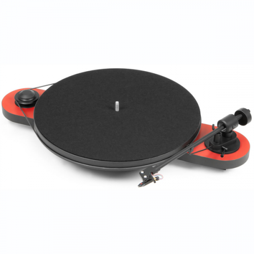 Виниловый проигрыватель Pro-Ject Elemental Red/Black (OM-5e)