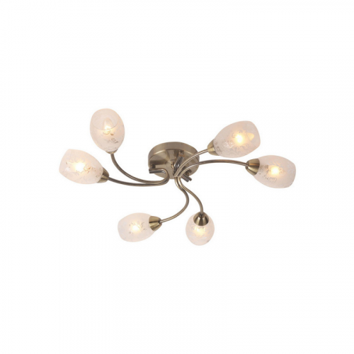 Накладная люстра IDLamp 201/6PF-Oldbronze