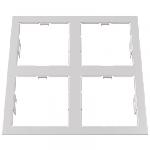214546 Рамка DOMINO QUADRO 2х2 MR16 БЕЛЫЙ, шт Lightstar 214546