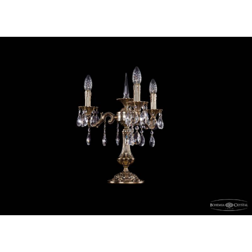 Настольная лампа Bohemia Ivele Crystal 1702L/3/CK125IV-45/A/GB