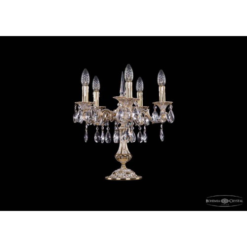 Настольная лампа Bohemia Ivele Crystal 1702L/5/CK125IV-45/A/GW