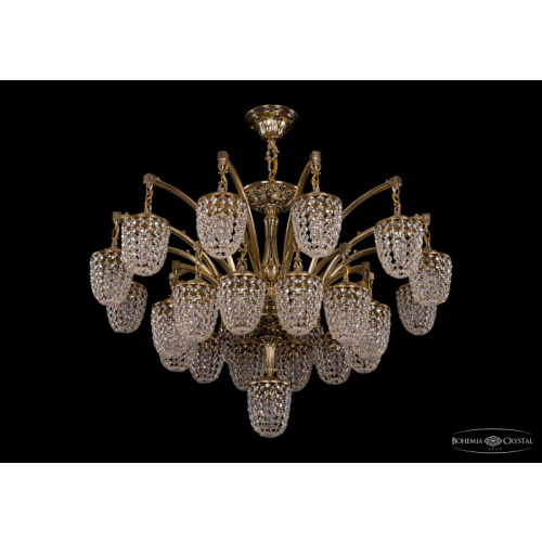 Подвесная люстра Bohemia Ivele Crystal 1772/24+1/342/GB