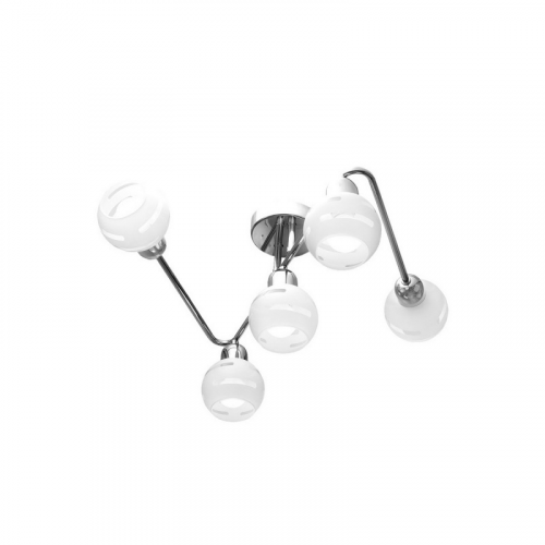 Люстра на штанге IDLamp 361/5A-Whitechrome