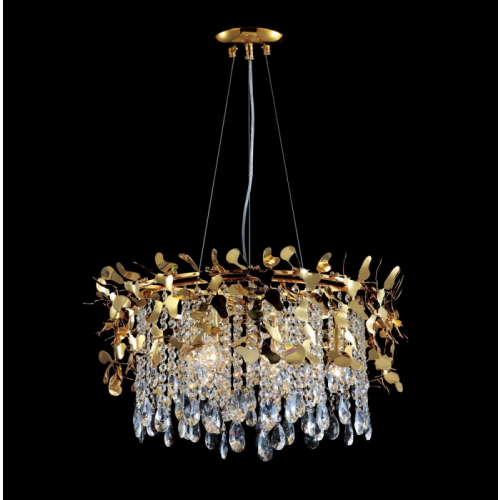 Подвесная люстра Crystal Lux ROMEO SP6 GOLD D600