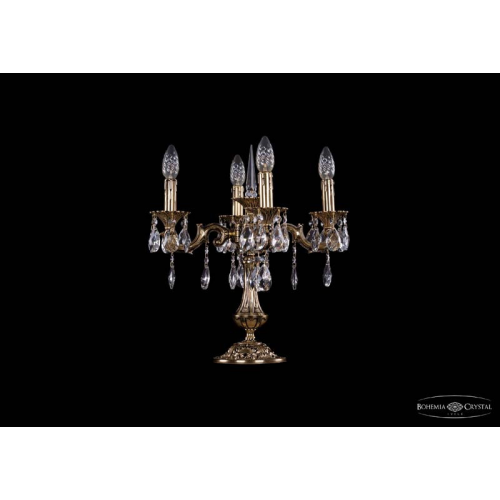 Настольная лампа Bohemia Ivele Crystal 1702L/4/CK125IV-45/A/GB