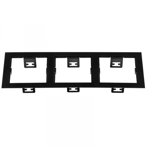 214537 Рамка DOMINO Triple QUADRO MR16 ЧЕРНЫЙ, шт Lightstar 214537