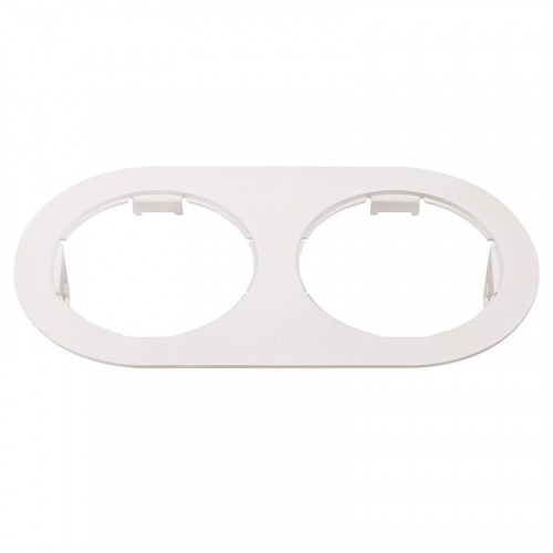 214656 Рамка DOMINO Double ROUND МR16 БЕЛЫЙ, шт Lightstar 214656