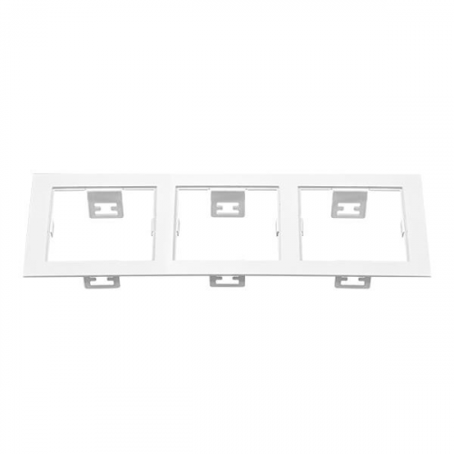 214536 Рамка DOMINO Triple QUADRO MR16 БЕЛЫЙ, шт Lightstar 214536