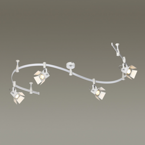 3631/4TR ODL18 000 белый Гибкая трековая система IP20 GU10 4*50W 220V FLEXITECHNO PRO Odeon Light 3631/4TR