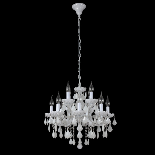 Подвесная люстра Crystal Lux INES SP8+4 WHITE