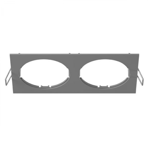 217529 Рамка INTERO 16 Double OUADRO СЕРЫЙ (в комплекте), шт Lightstar 217529