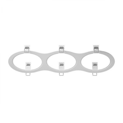 217936 Рамка INTERO 111 Triple ROUND БЕЛЫЙ (в комплекте), шт Lightstar 217936