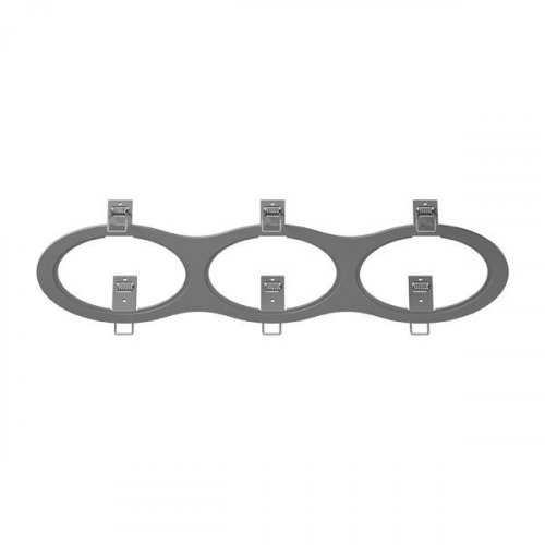 217939 Рамка INTERO 111 Triple ROUND СЕРЫЙ (в комплекте), шт Lightstar 217939