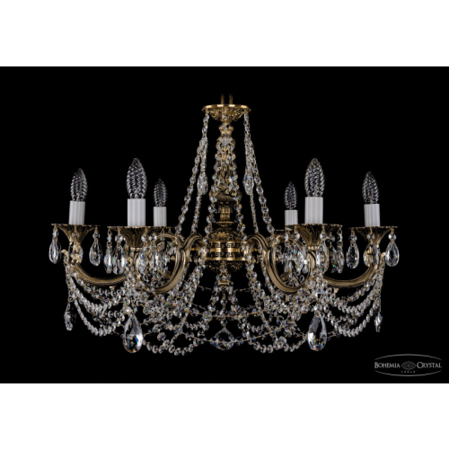 Подвесная люстра Bohemia Ivele Crystal 1702/6/250/C/GB