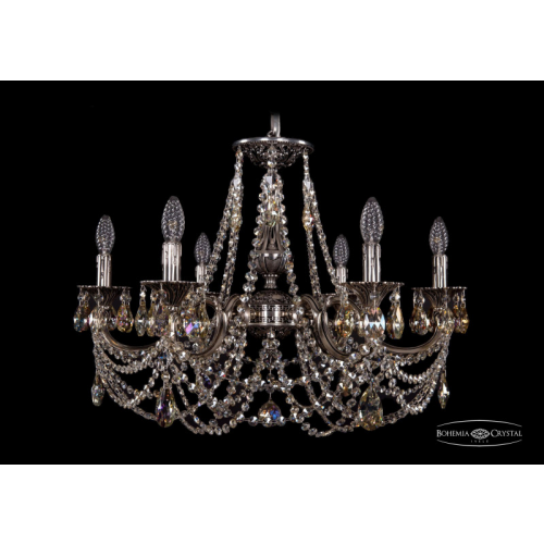 Подвесная люстра Bohemia Ivele Crystal 1702/6/250/C/NB/R701