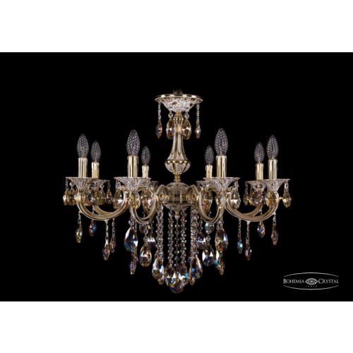 Подвесная люстра Bohemia Ivele Crystal 1702/8/250/B/GW/K701