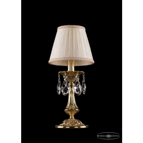 Настольная лампа Bohemia Ivele Crystal 1702L/1-30/G/SH33A-160